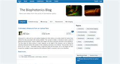 Desktop Screenshot of biophotonicsblog.org