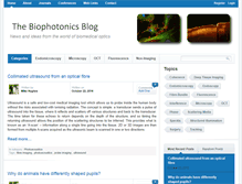 Tablet Screenshot of biophotonicsblog.org